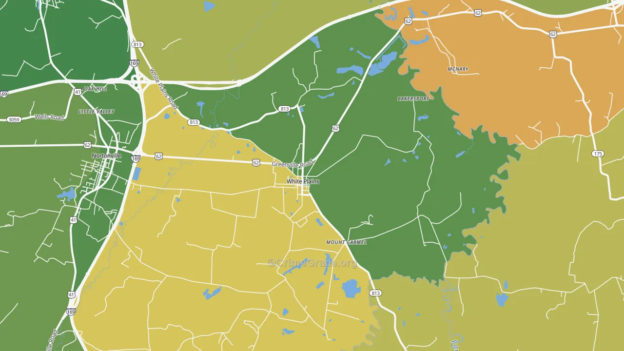 42464, KY Map of Drug-Related Crime Rates