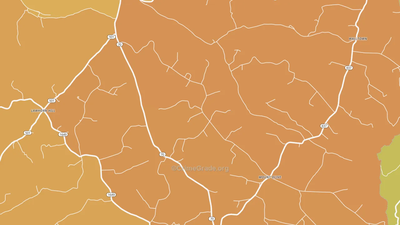 42566, KY Map of Drug-Related Crime Rates