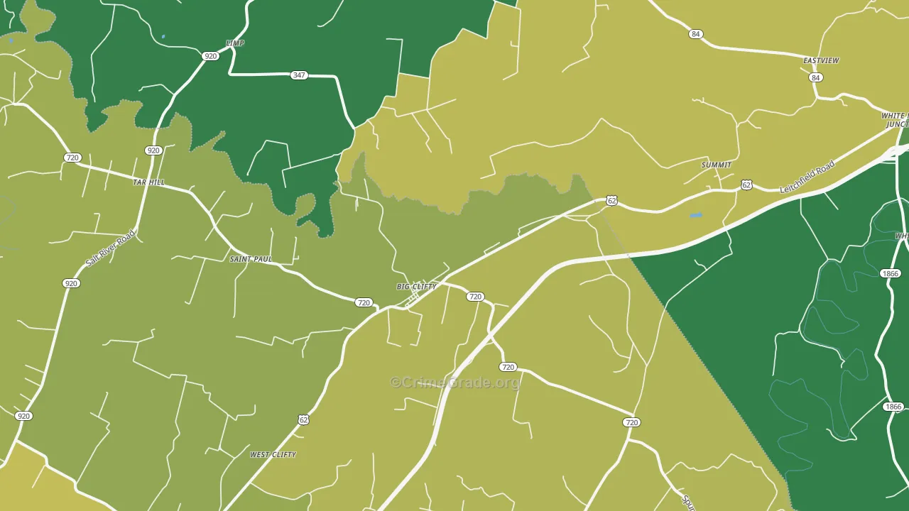 42712, KY Map of Drug-Related Crime Rates