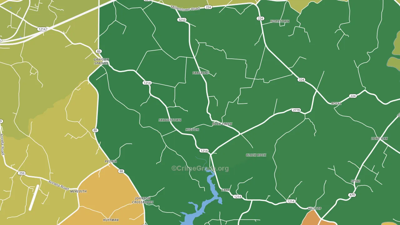 42726, KY Map of Drug-Related Crime Rates