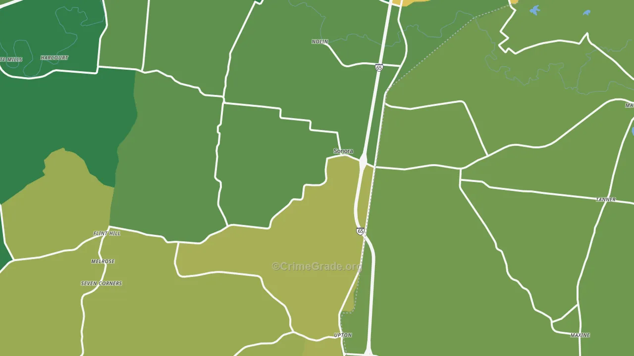 42776, KY Map of Drug-Related Crime Rates