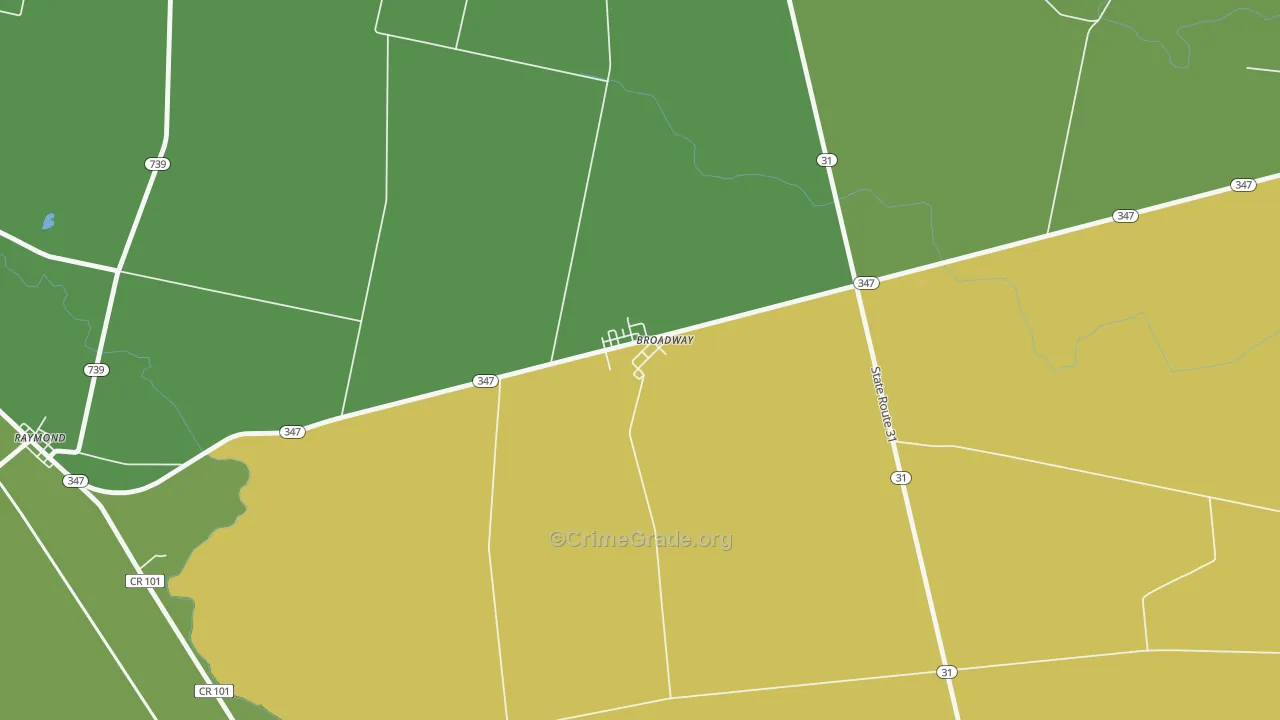 43007, OH Map of Drug-Related Crime Rates