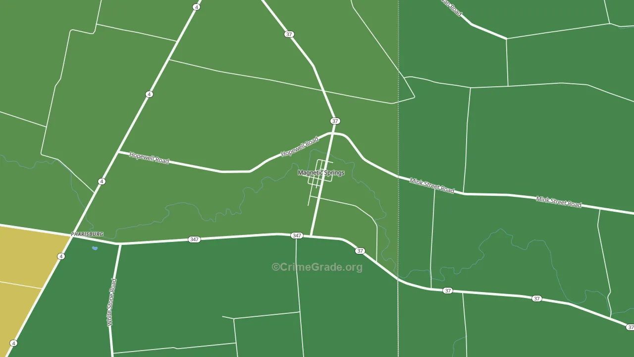 43036, OH Map of Drug-Related Crime Rates