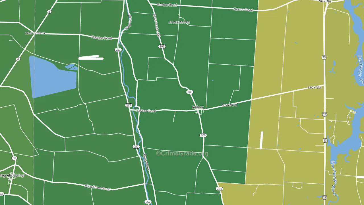 43066, OH Map of Drug-Related Crime Rates