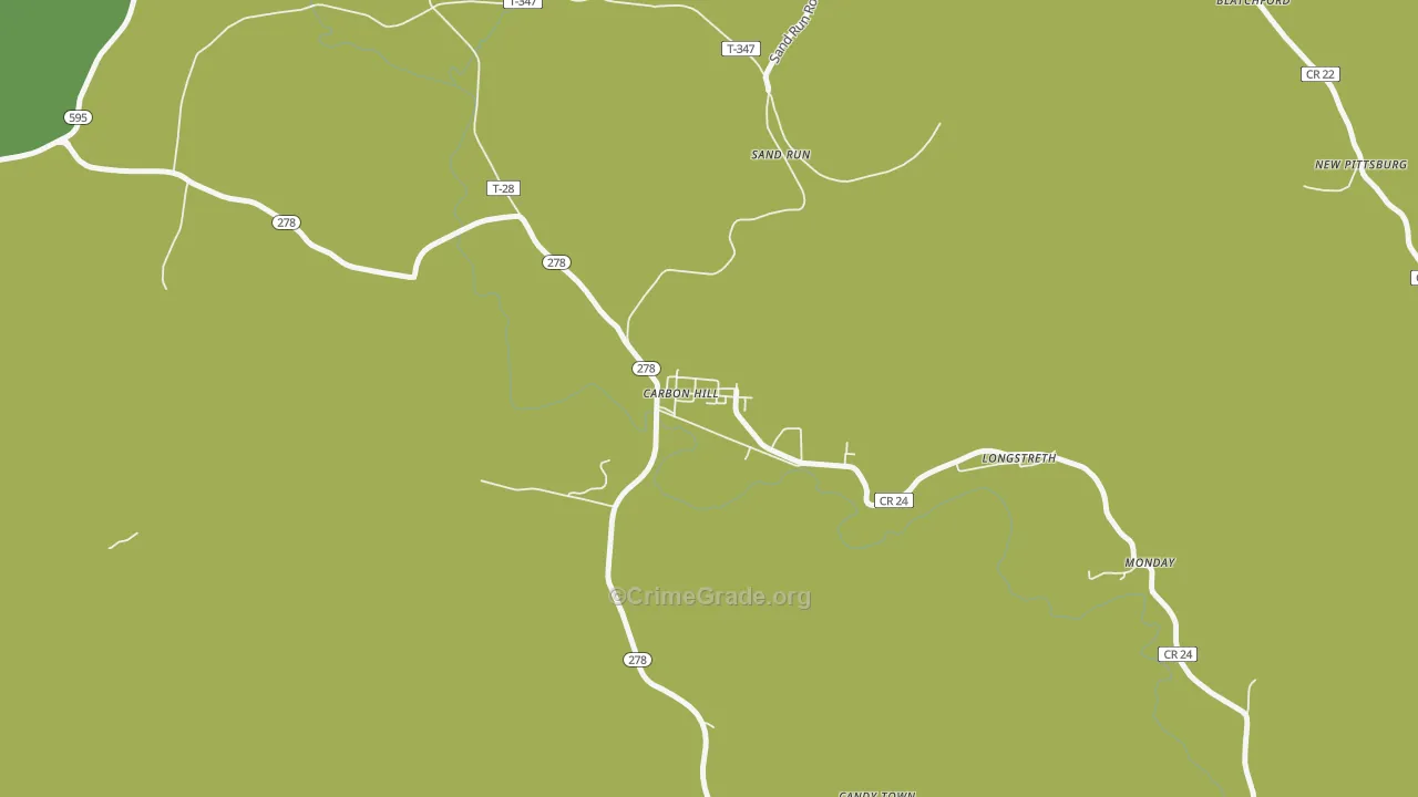 43111, OH Map of Drug-Related Crime Rates