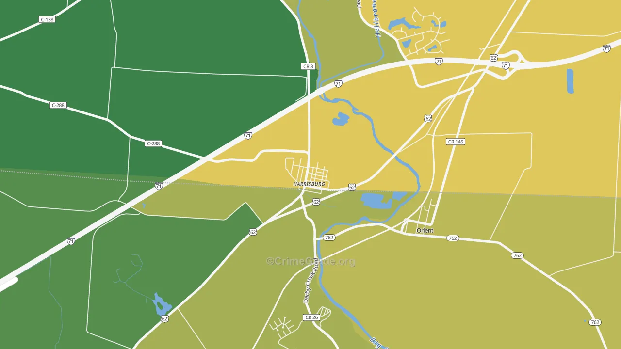 43126, OH Map of Drug-Related Crime Rates
