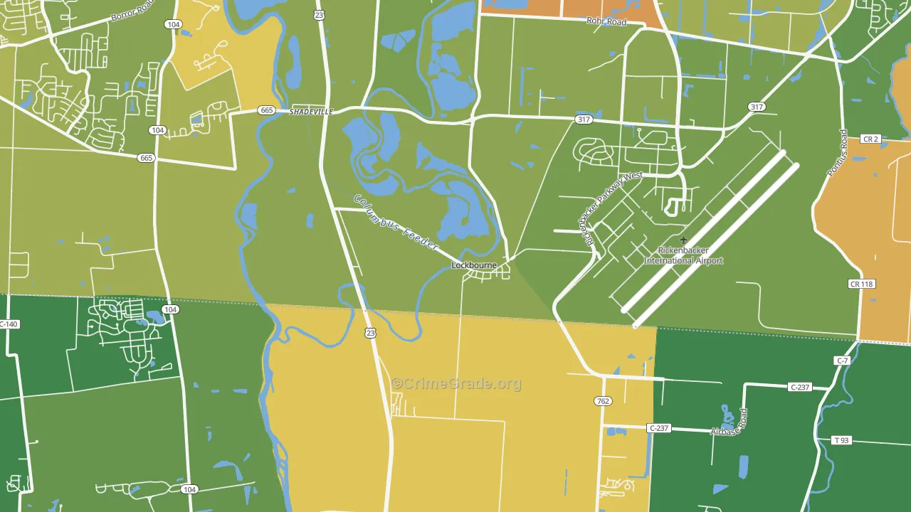 43137, OH Map of Drug-Related Crime Rates