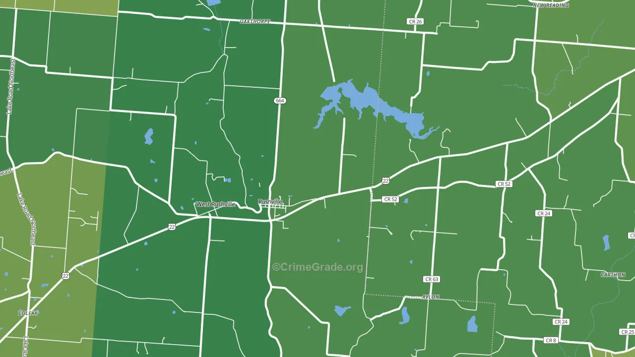 43150, OH Map of Drug-Related Crime Rates