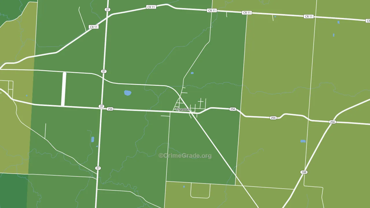 43157, OH Map of Drug-Related Crime Rates