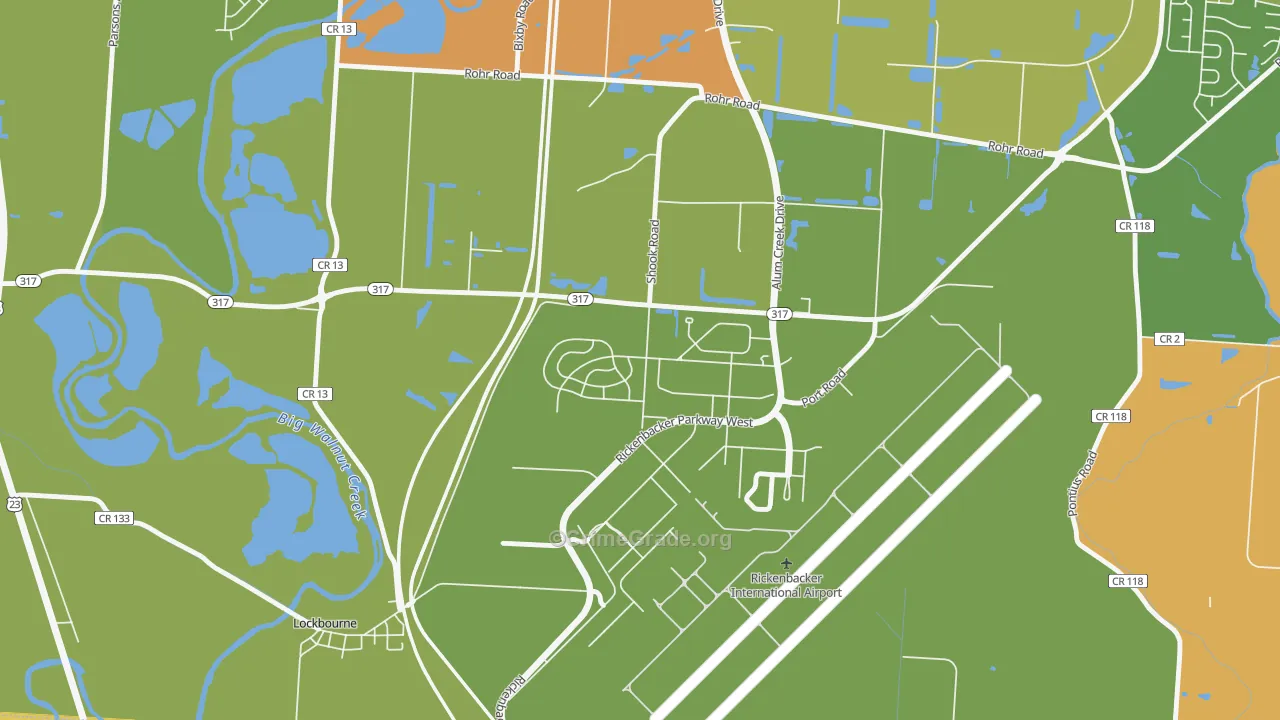43217, OH Map of Drug-Related Crime Rates