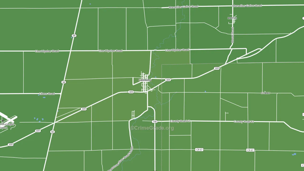 43314, OH Map of Drug-Related Crime Rates
