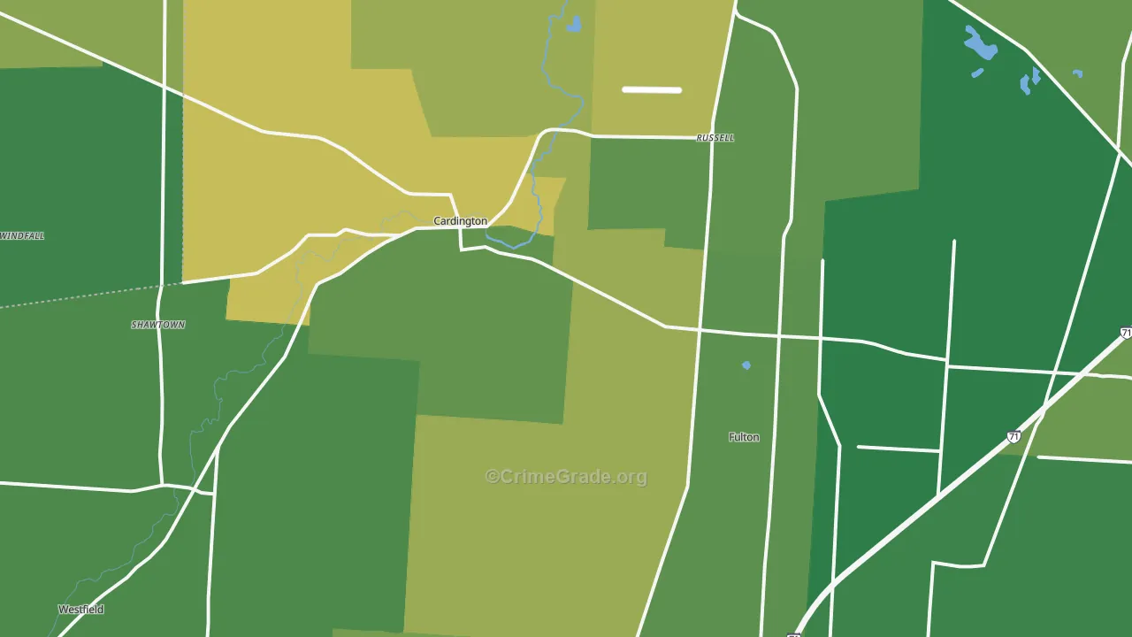 43315, OH Map of Drug-Related Crime Rates