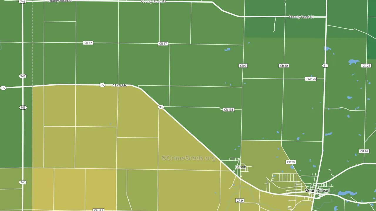 43320, OH Map of Drug-Related Crime Rates