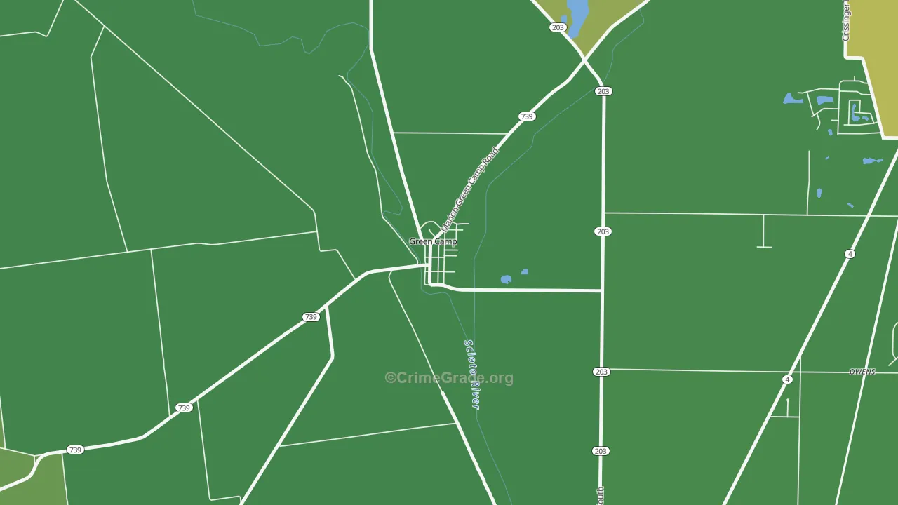 43322, OH Map of Drug-Related Crime Rates