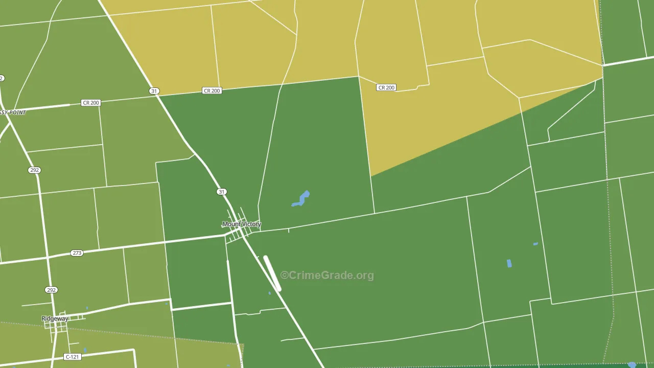 43340, OH Map of Drug-Related Crime Rates
