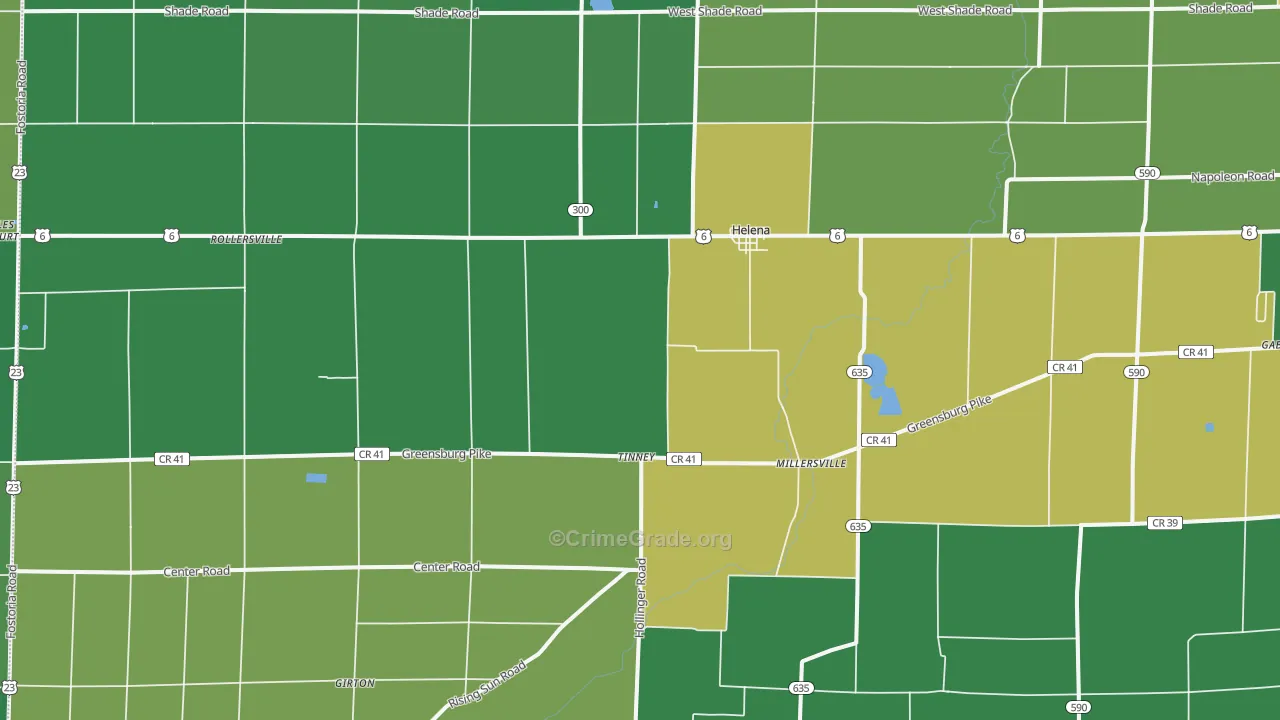 43435, OH Map of Drug-Related Crime Rates