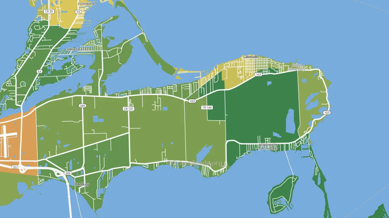 43440, OH Map of Drug-Related Crime Rates