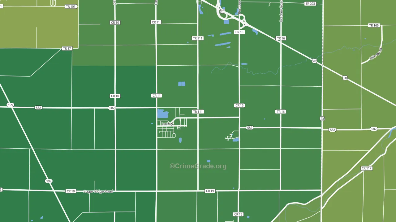 43443, OH Map of Drug-Related Crime Rates