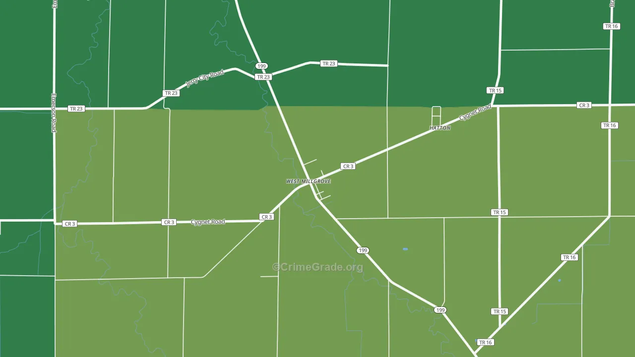 43467, OH Map of Drug-Related Crime Rates