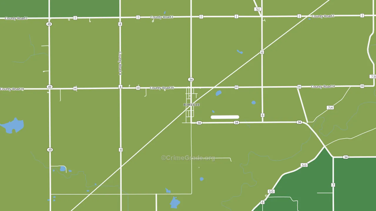 43505, OH Map of Drug-Related Crime Rates