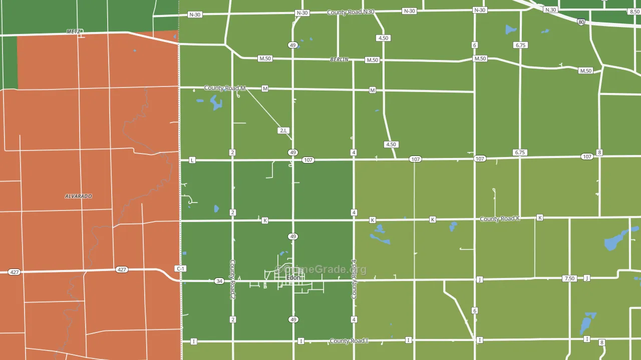 43518, OH Map of Drug-Related Crime Rates