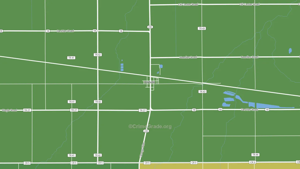43529, OH Map of Drug-Related Crime Rates