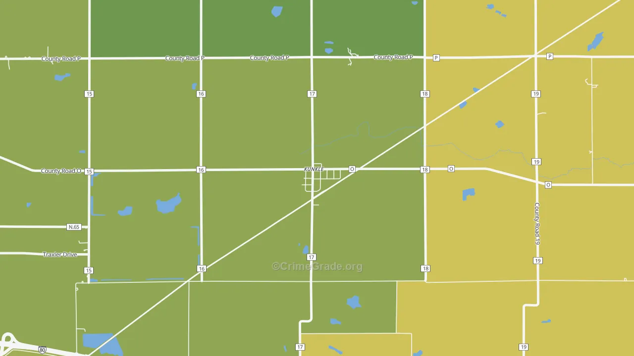 43531, OH Map of Drug-Related Crime Rates