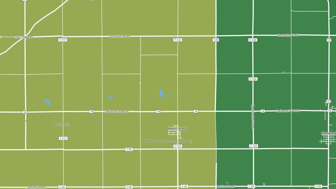 43536, OH Map of Drug-Related Crime Rates