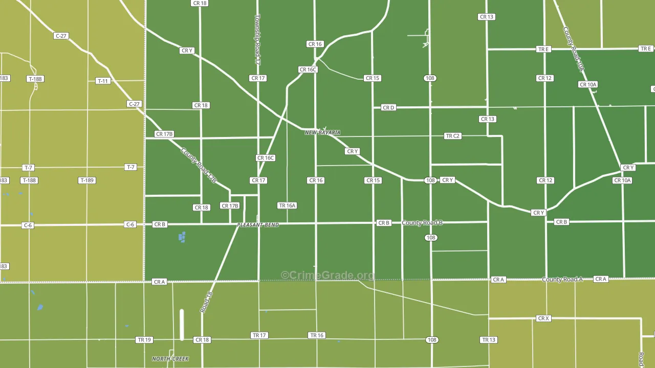 43548, OH Map of Drug-Related Crime Rates