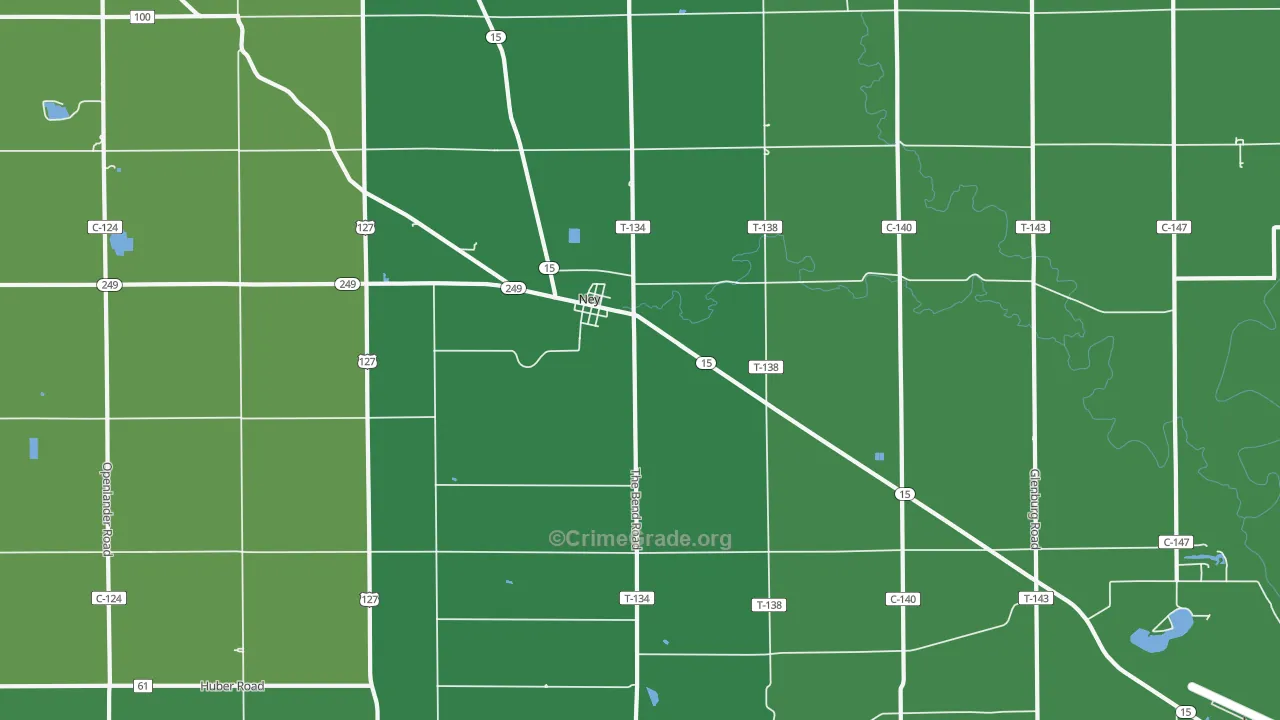 43549, OH Map of Drug-Related Crime Rates