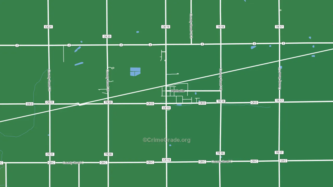 43553, OH Map of Drug-Related Crime Rates