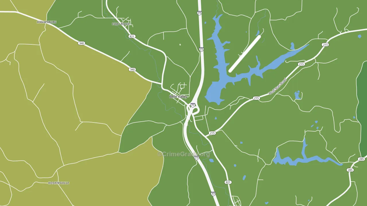 43717, OH Map of Drug-Related Crime Rates