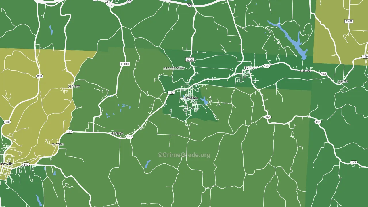 43719, OH Map of Drug-Related Crime Rates