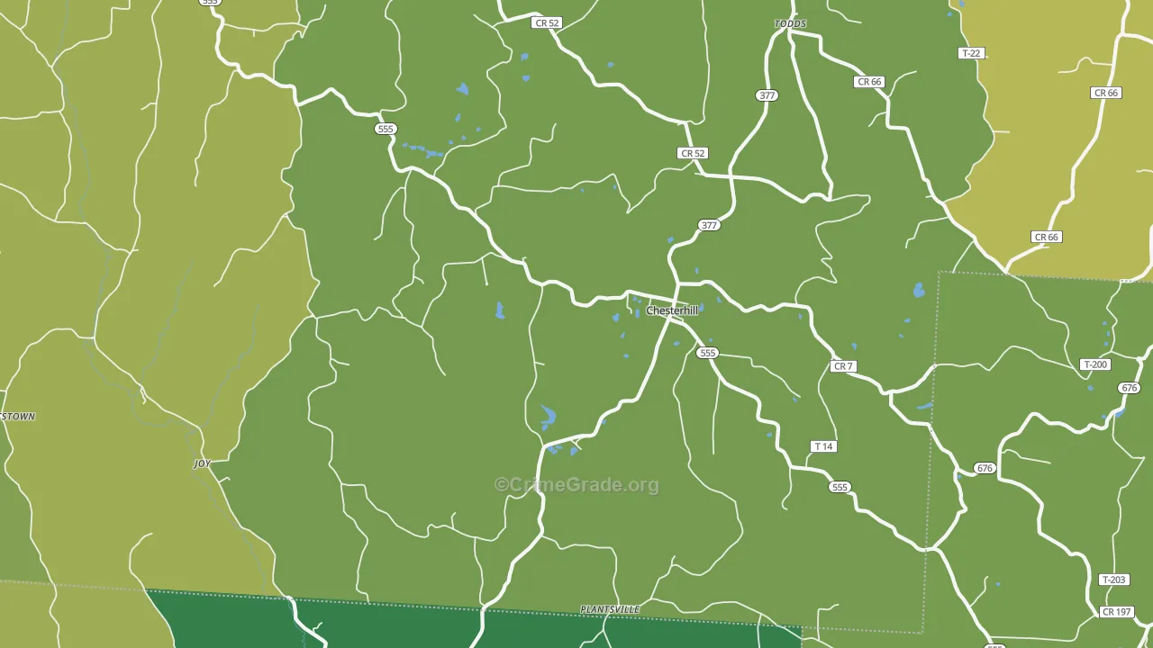 43728, OH Map of Drug-Related Crime Rates