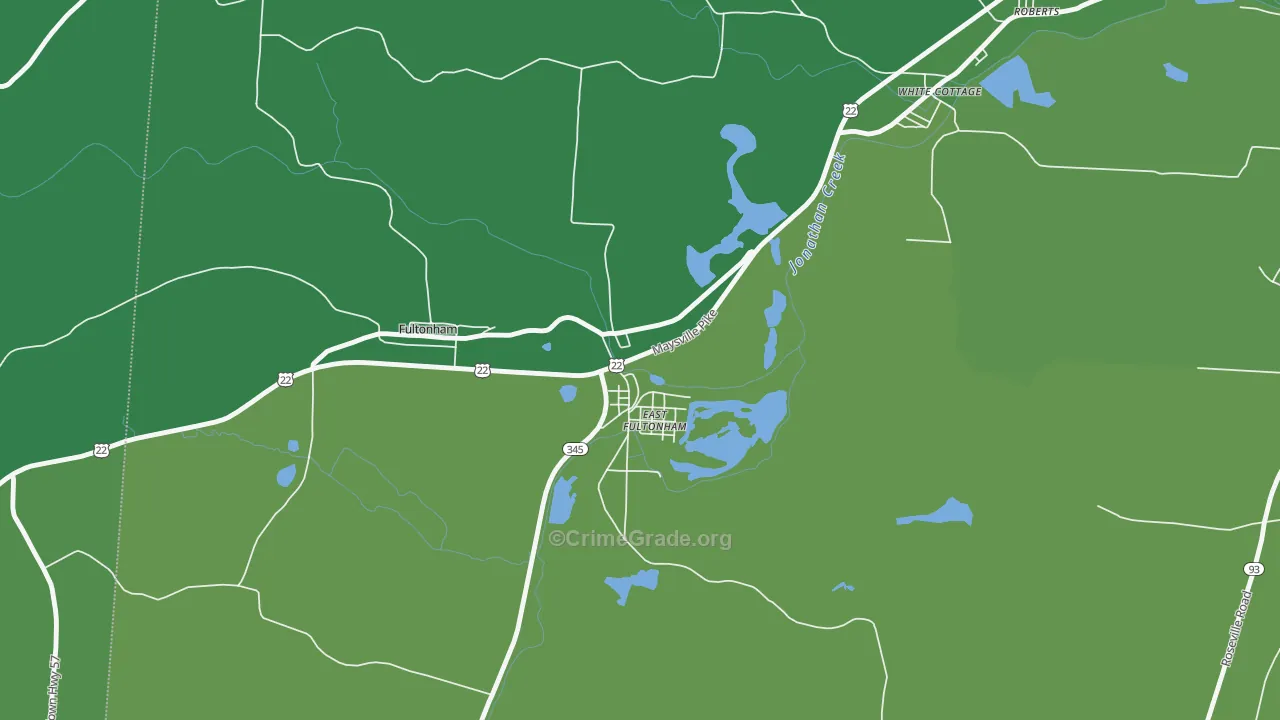 43735, OH Map of Drug-Related Crime Rates