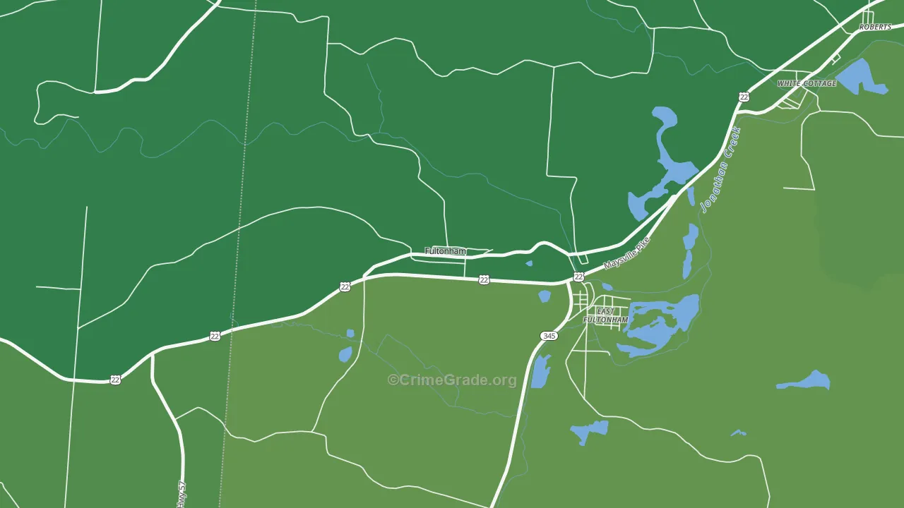 43738, OH Map of Drug-Related Crime Rates