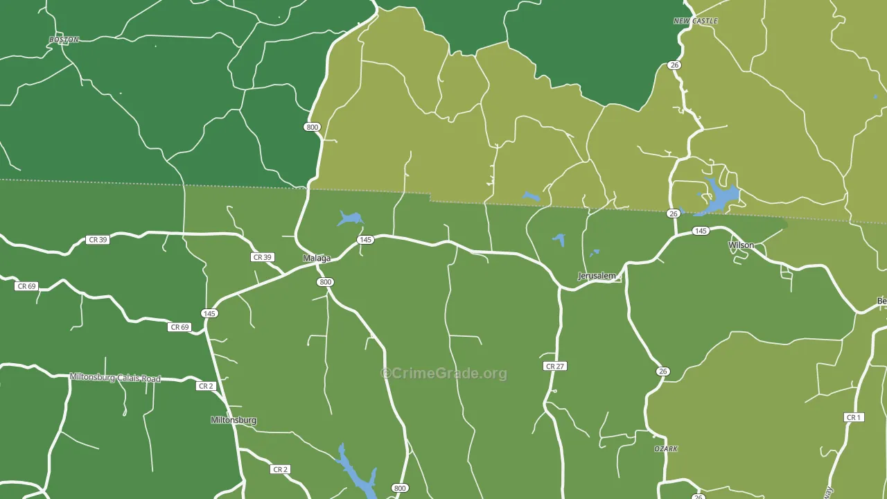 43747, OH Map of Drug-Related Crime Rates