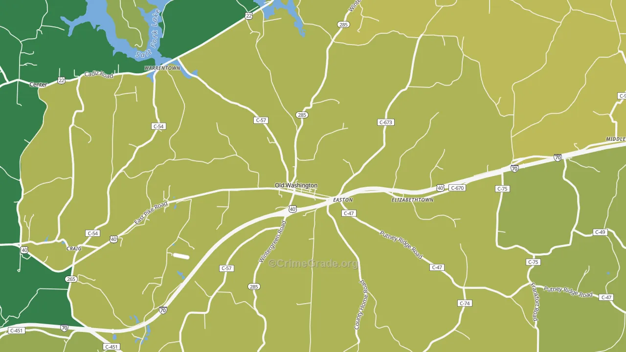 43755, OH Map of Drug-Related Crime Rates