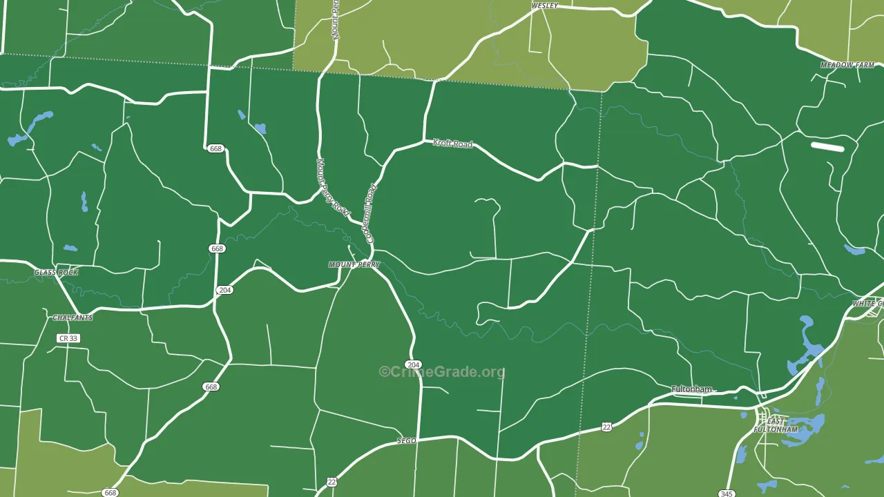 43760, OH Map of Drug-Related Crime Rates