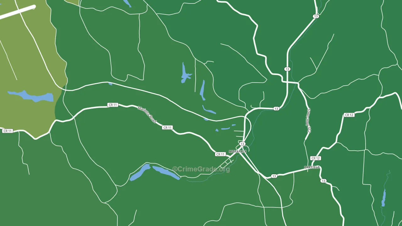 43761, OH Map of Drug-Related Crime Rates