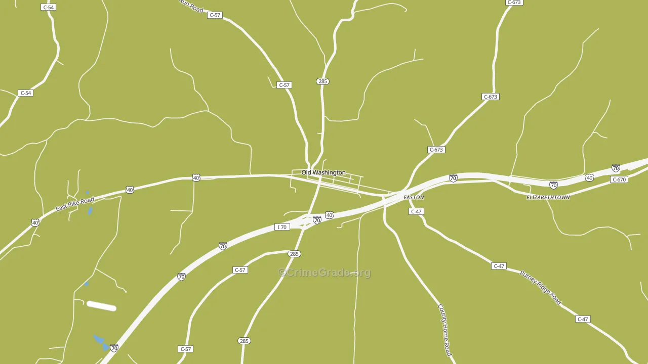 43768, OH Map of Drug-Related Crime Rates