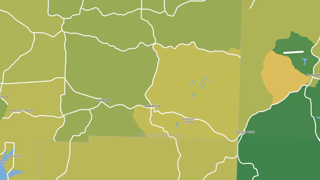 43773, OH Map of Drug-Related Crime Rates