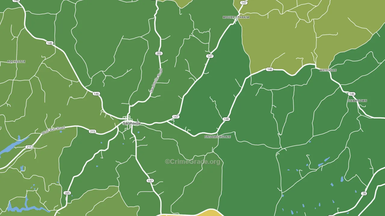 43779, OH Map of Drug-Related Crime Rates