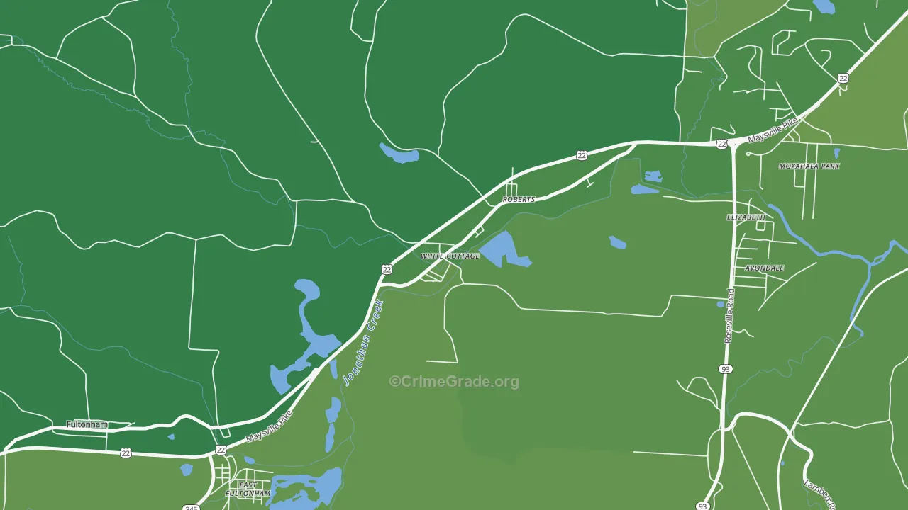 43791, OH Map of Drug-Related Crime Rates
