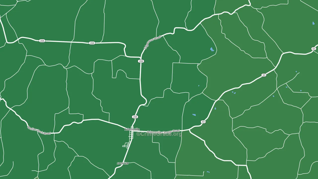 43802, OH Map of Drug-Related Crime Rates