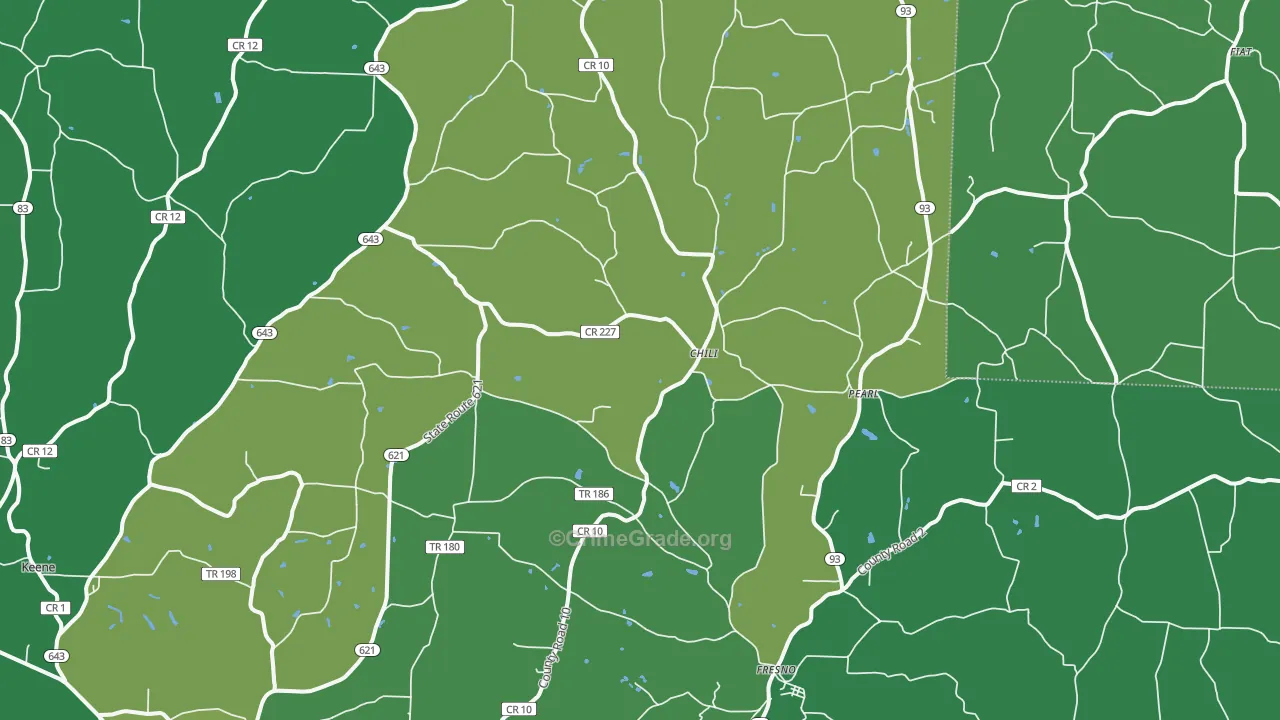 43824, OH Map of Drug-Related Crime Rates