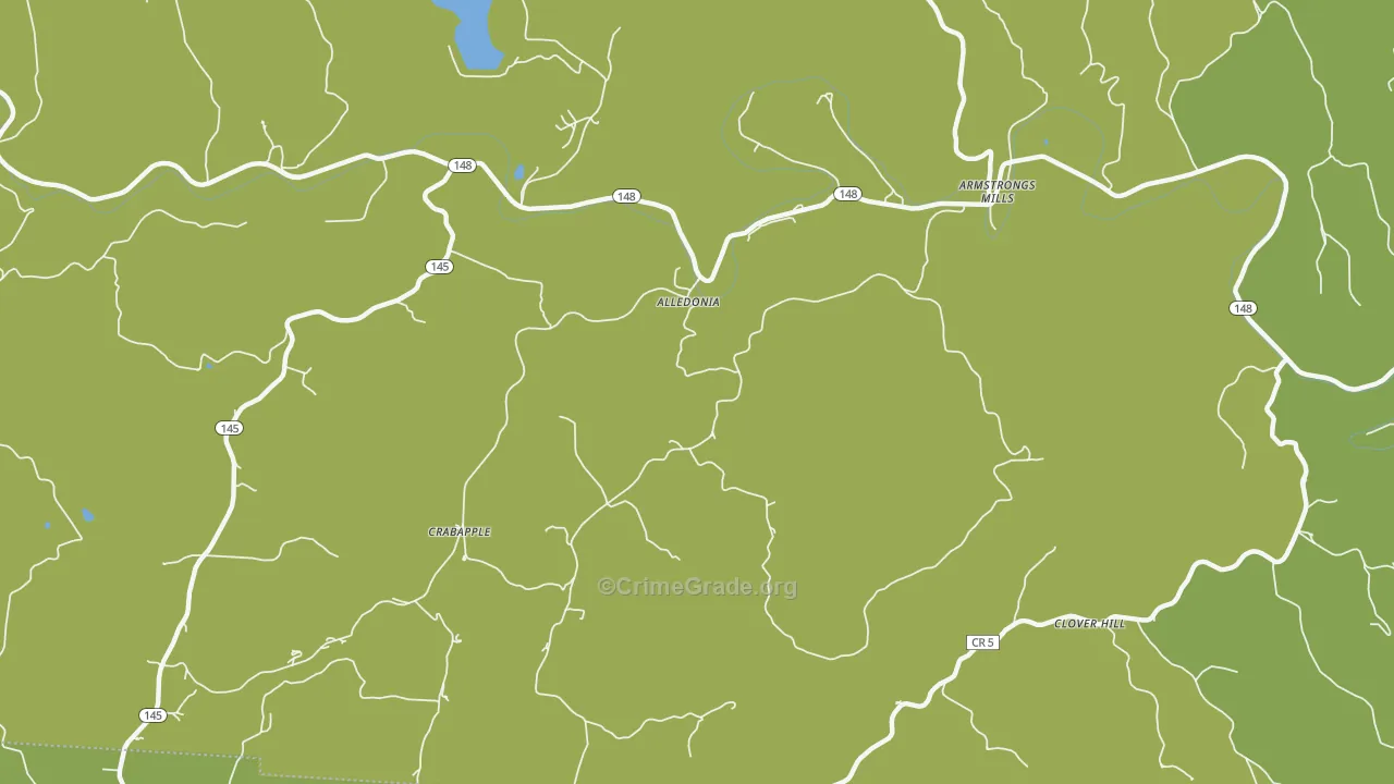 43902, OH Map of Drug-Related Crime Rates