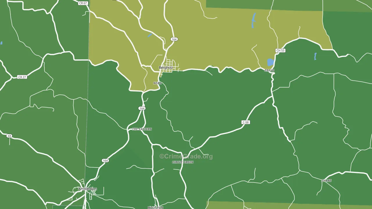 43908, OH Map of Drug-Related Crime Rates