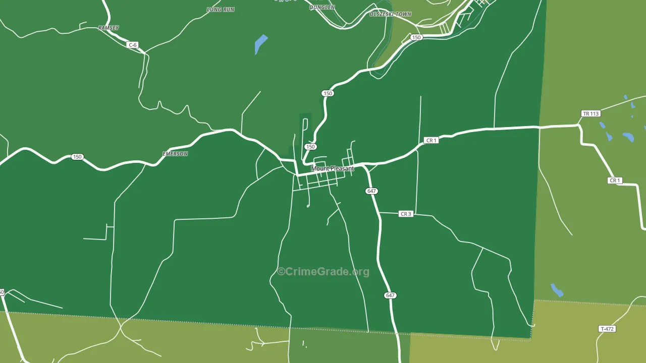 43939, OH Map of Drug-Related Crime Rates