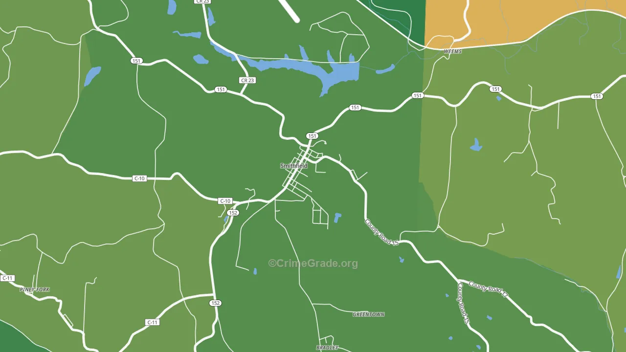 43948, OH Map of Drug-Related Crime Rates